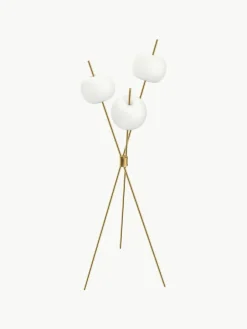 Dimbare tripod vloerlamp Kushi, mondgeblazen^kdln Online