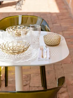 Dinerborden Jellies met structuurpatroon, 4 stuks^Kartell Fashion