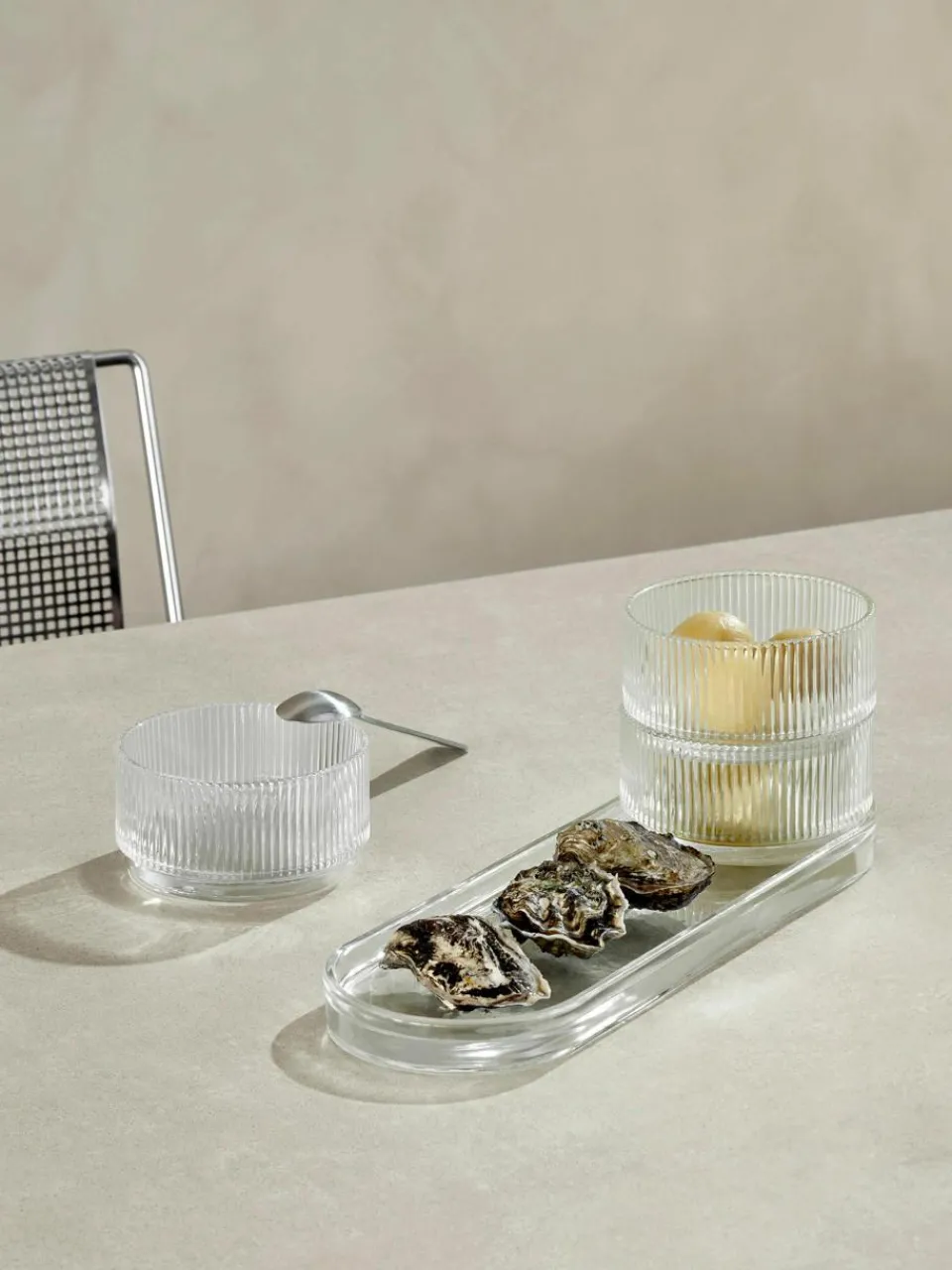 Dipschalen Pilastro met dienblad, set van 4^stelton Sale
