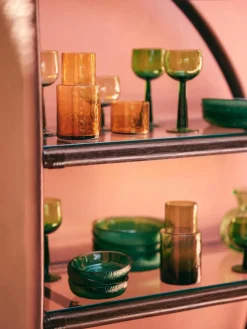 Dipschalen The Emeralds van glas, 2 stuks^HKLIVING Online