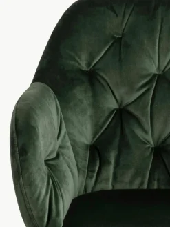 Draaibare fluwelen armstoel Lucie^Westwing Best