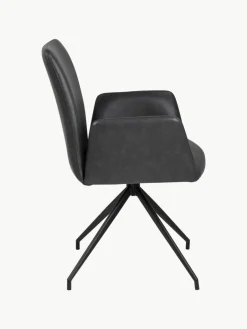 Draaibare kunstleren armstoel Naya^Westwing Sale