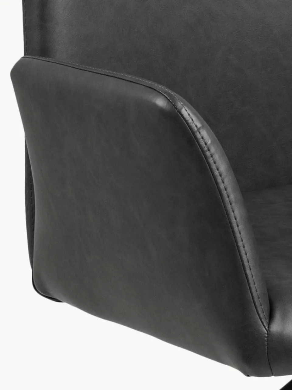 Draaibare kunstleren armstoel Naya^Westwing Sale