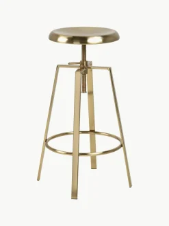 Draaibare metalen barkruk Goose, in hoogte verstelbaar^Westwing Best