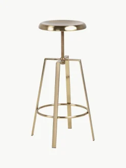 Draaibare metalen barkruk Goose, in hoogte verstelbaar^Westwing Best
