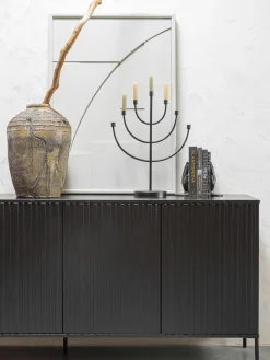 Dressoir Avourio van grenenhout met geribde voorkant^Westwing Discount