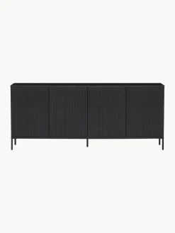 Dressoir Avourio van grenenhout met geribde voorkant^Westwing Discount