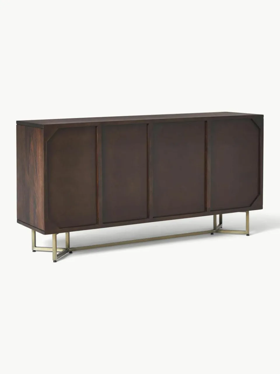 Dressoir Luca van mangohout met visgraat-patroon^Westwing Collection Discount