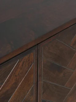 Dressoir Luca van mangohout met visgraat-patroon^Westwing Collection Discount