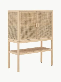 Dressoir Sanna van grenenhout en rotan^Bloomingville Hot