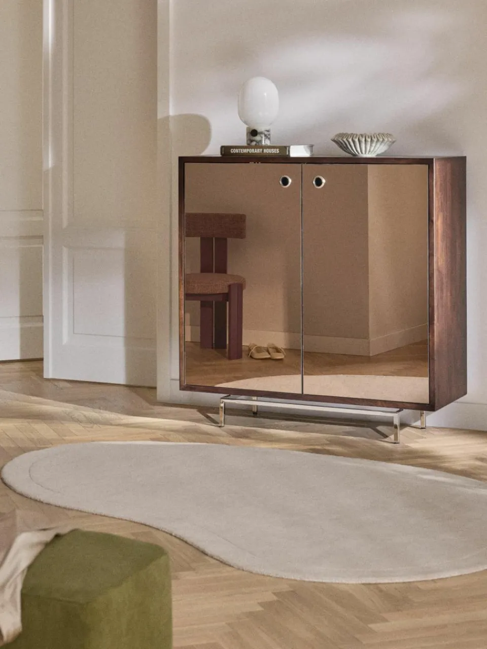 Dressoir Scarlett met spiegelglazen deuren^Westwing Collection Best