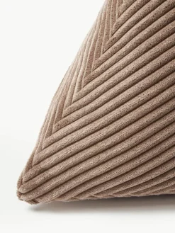 Driehoekige corduroy kussen Kylen^Westwing Collection New