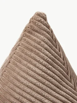 Driehoekige corduroy kussen Kylen^Westwing Collection New
