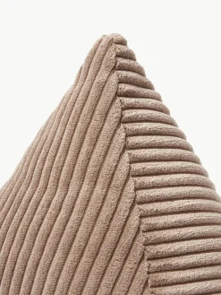 Driehoekige corduroy kussen Kylen^Westwing Collection New