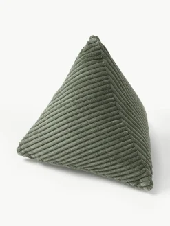 Driehoekige corduroy kussen Kylen^Westwing Collection Discount