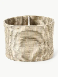 Dubbele wasmand Aleya van zeegras met deksel^Westwing Collection New