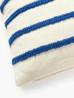 Dubbelzijdige kussenhoes Blah Blah met geborduurde opschrift^Westwing Collection Outlet