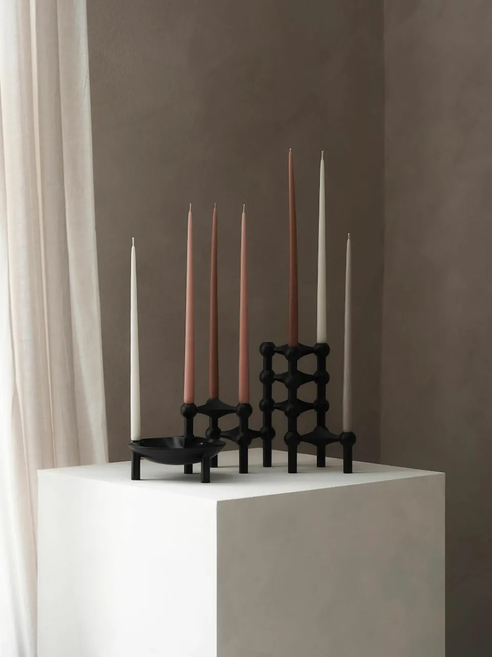 Dunne dinerkaarsen , 6 stuks^STOFF Nagel Outlet
