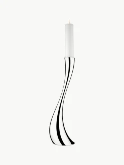 Edelstalen kandelaar Cobra in organische vorm, H 60 cm^GEORG JENSEN Discount