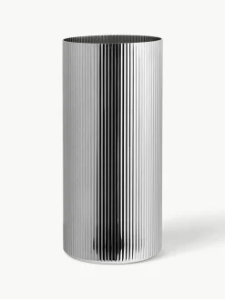 Edelstalen vaas Bernadotte met groefstructuur, H 26 cm^GEORG JENSEN Online
