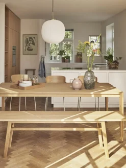 Eettafel Acorn van eikenhout, 140 x 80 cm^Hübsch New