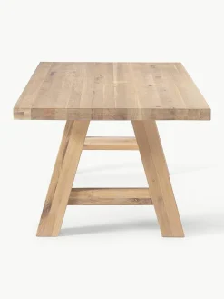 Eettafel Ashton van eikenhout, in verschillende formaten^Westwing Collection Discount