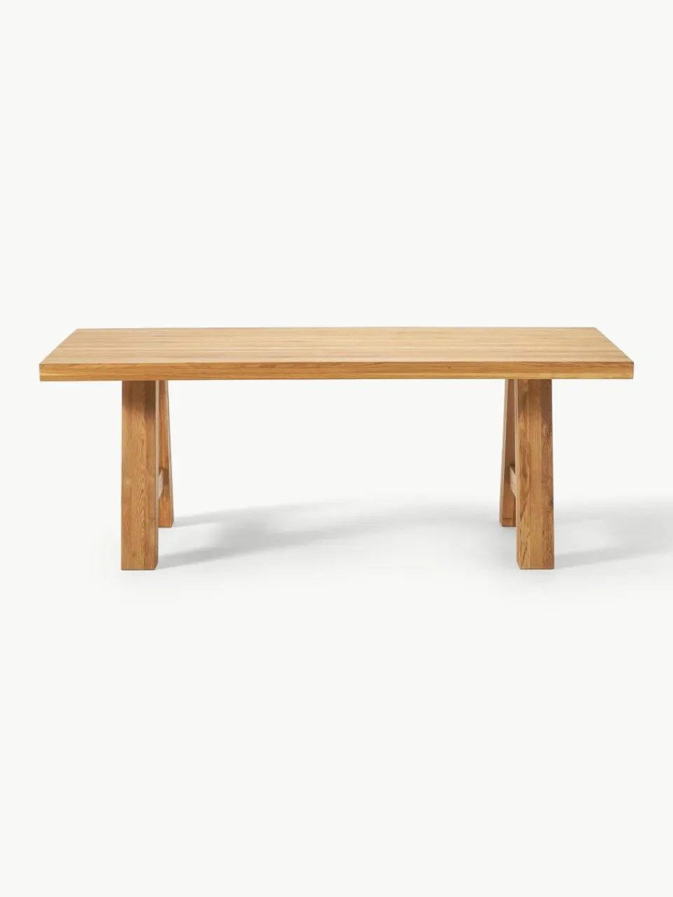Eettafel Ashton van eikenhout, in verschillende formaten^Westwing Collection Hot