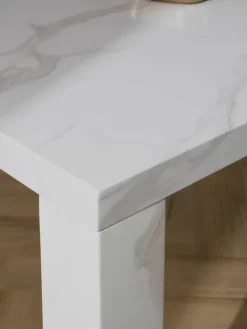Eettafel Carl in marmerlook, 180 x 90 cm^Westwing Collection New