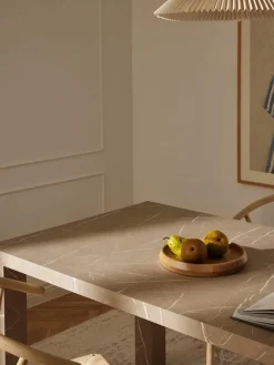 Eettafel Carl in marmerlook, 180 x 90 cm^Westwing Collection Sale