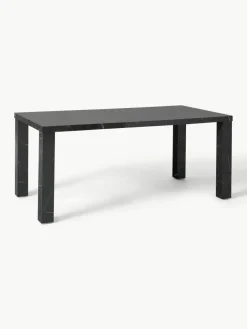 Eettafel Carl met marmerlook, 180 x 90 cm^Westwing Collection Fashion