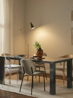 Eettafel Carl met marmerlook, 180 x 90 cm^Westwing Collection Fashion