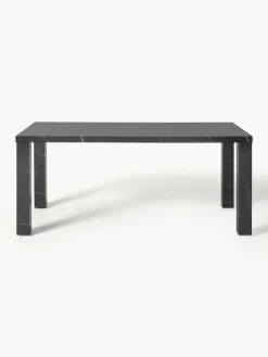 Eettafel Carl met marmerlook, 180 x 90 cm^Westwing Collection Fashion