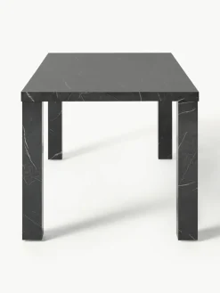 Eettafel Carl met marmerlook, 180 x 90 cm^Westwing Collection Fashion