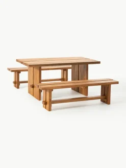 Eettafel Hugo van teakhout, in verschillende formaten^Westwing Collection Online