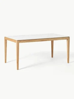 Eettafel Jackson met tafelblad in marmerlook, verschillende formaten^Westwing Collection Sale