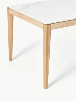 Eettafel Jackson met tafelblad in marmerlook, verschillende formaten^Westwing Collection Sale