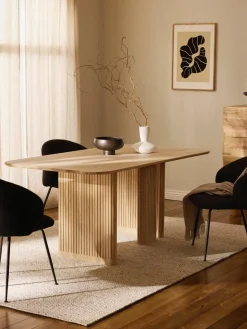 Eettafel Jolka van eikenhout, in verschillende formaten^Westwing Collection Discount