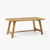 Eettafel Lawas van teakhout, in verschillende formaten^Westwing Collection New