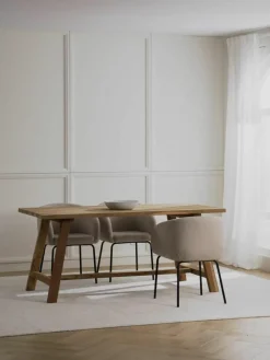 Eettafel Lawas van teakhout, in verschillende formaten^Westwing Collection New
