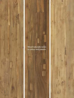 Eettafel Lawas van teakhout, in verschillende formaten^Westwing Collection New