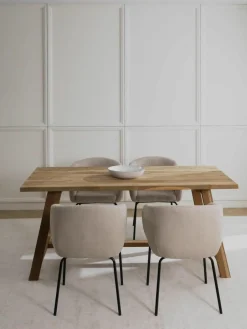 Eettafel Lawas van teakhout, in verschillende formaten^Westwing Collection New