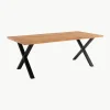 Eettafel Montpellier met tafelblad van eikenhout, 200 x 95 cm^Westwing Discount