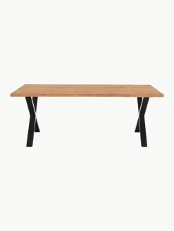 Eettafel Montpellier met tafelblad van eikenhout, 200 x 95 cm^Westwing Discount