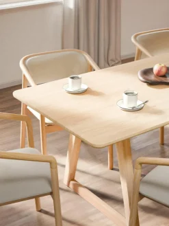 Eettafel Nik van eikenhout, in verschillende formaten^Westwing Collection Clearance
