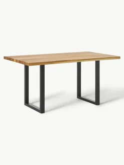 Eettafel Oliver van eikenhout, in verschillende formaten^Westwing Collection Fashion