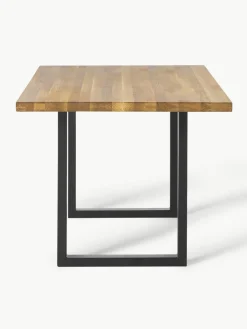 Eettafel Oliver van eikenhout, in verschillende formaten^Westwing Collection Fashion