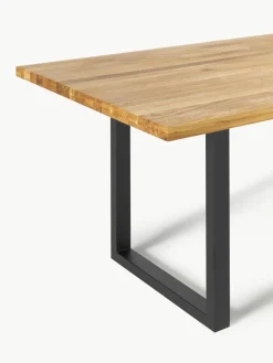 Eettafel Oliver van eikenhout, in verschillende formaten^Westwing Collection Fashion