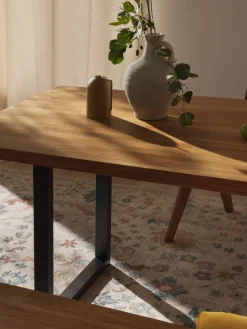 Eettafel Oliver van eikenhout, in verschillende formaten^Westwing Collection Fashion