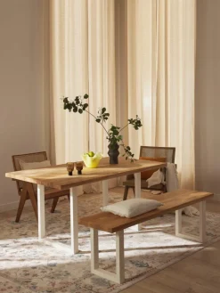 Eettafel Oliver van eikenhout, in verschillende formaten^Westwing Collection Clearance