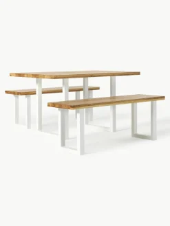 Eettafel Oliver van eikenhout, in verschillende formaten^Westwing Collection Clearance